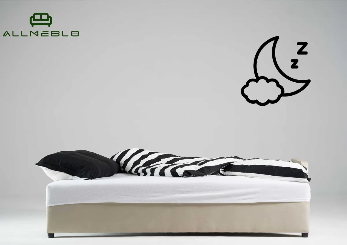 Sofa granatowa VERO trzyosobowa z funkcją spania 198 cm: Funkcja spania i pojemnik na pościel
