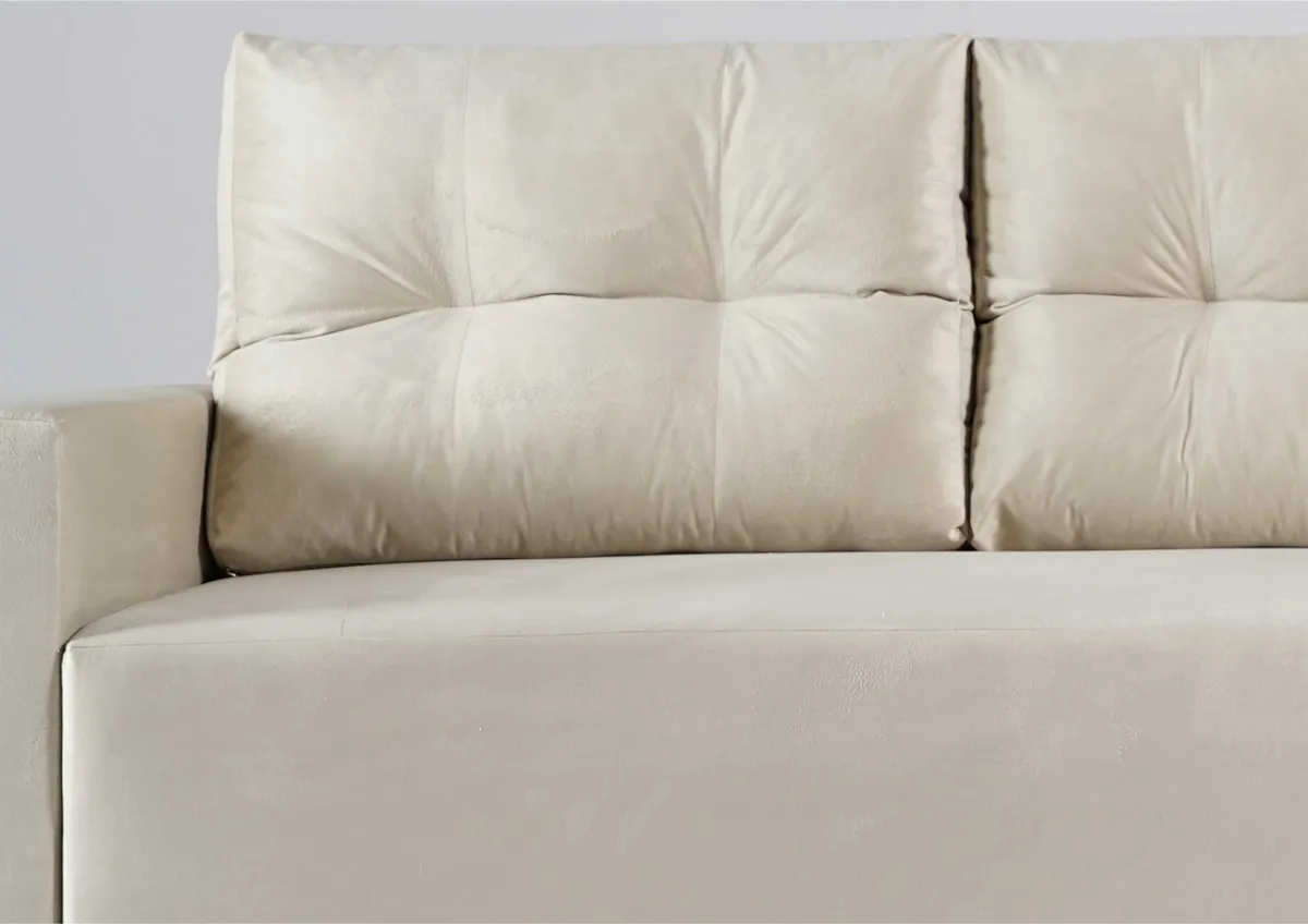 Sofa różowa BONO trzyosobowa z funkcją spania 215 cm: Wymiary i rozmiar BONO
