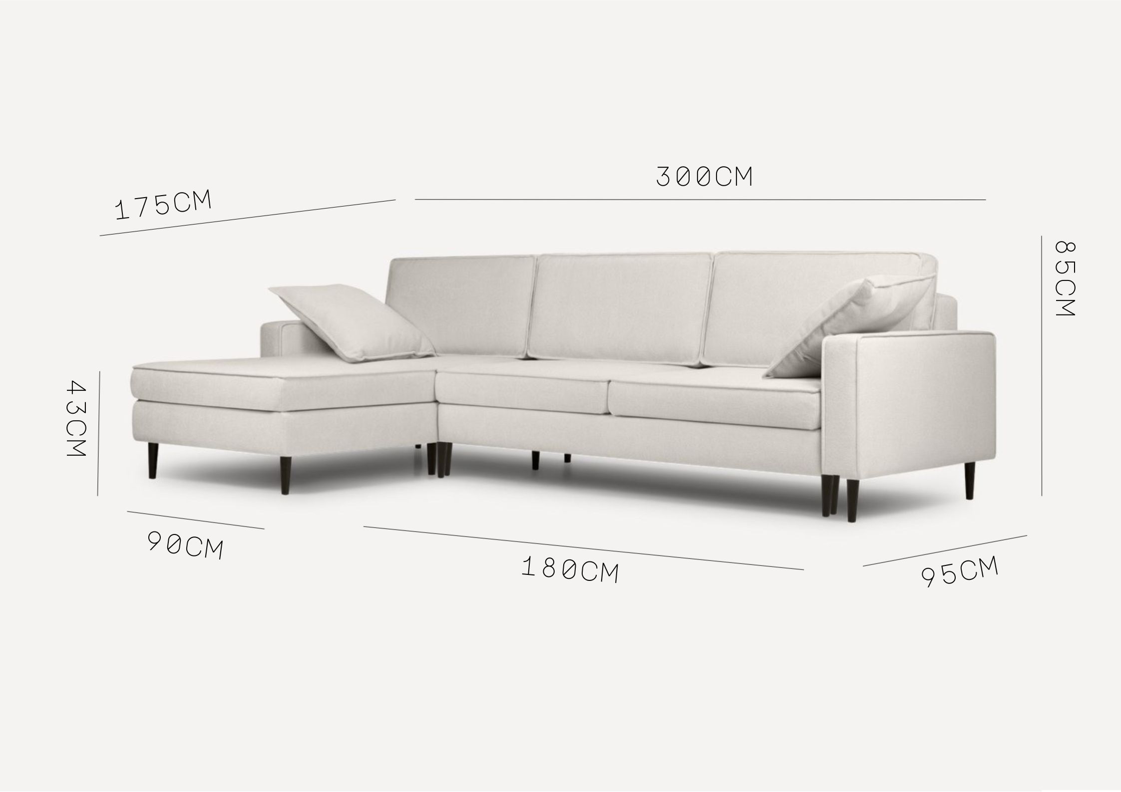 Wymiary narożnika Oslo