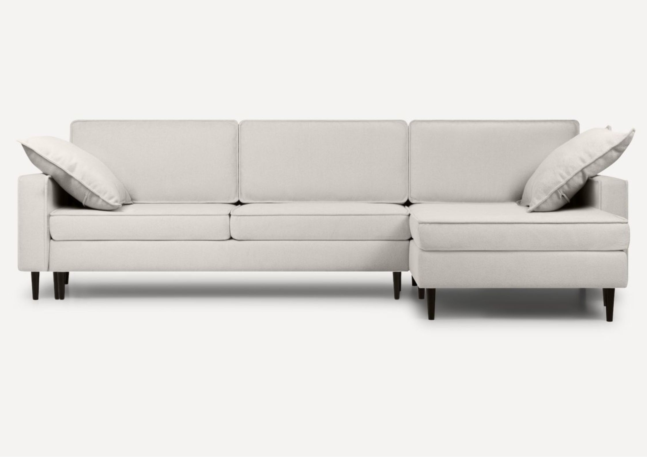 Elegancki skandynawski narożnik w kolorze beżowym