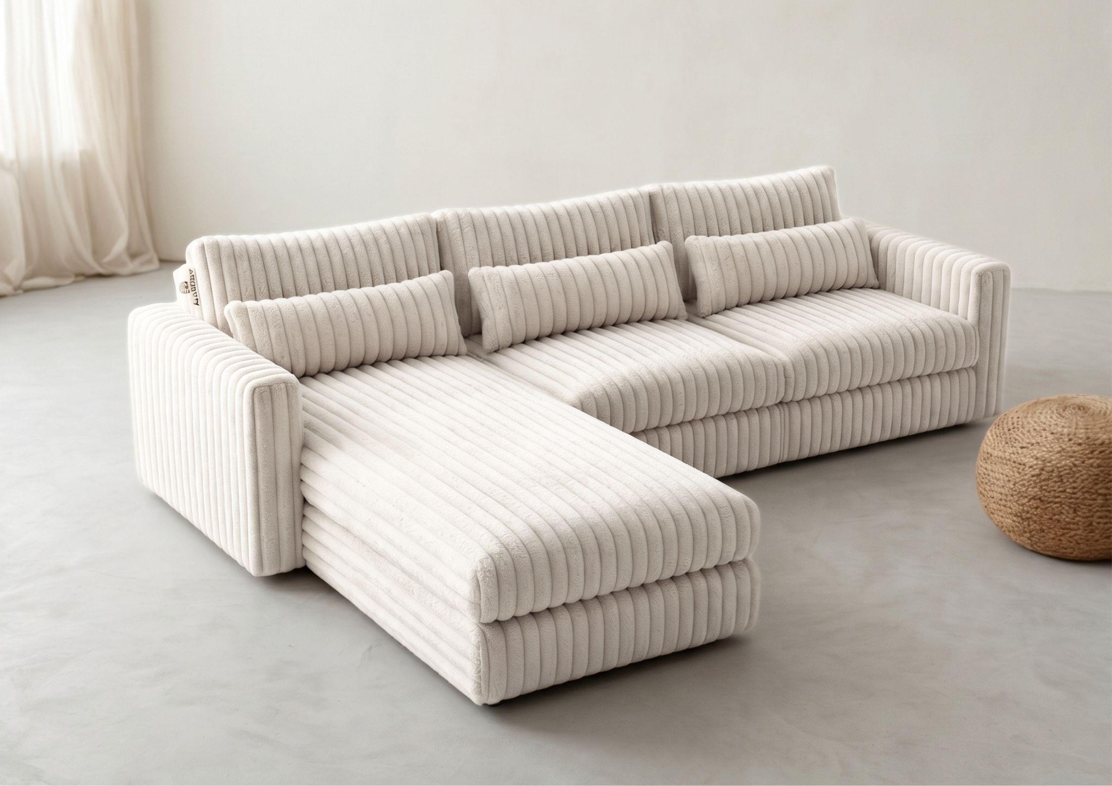 Narożnik Tilia Lewy Śmietankowy