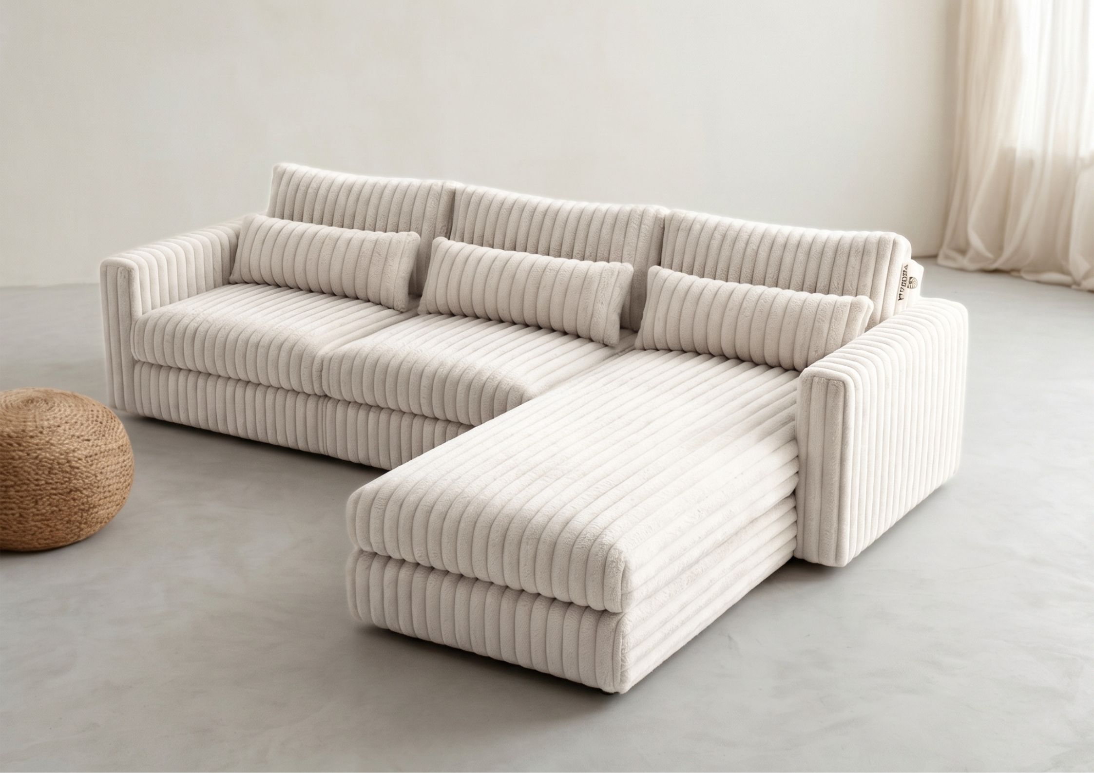 Narożnik Tilia Lewy Śmietankowy