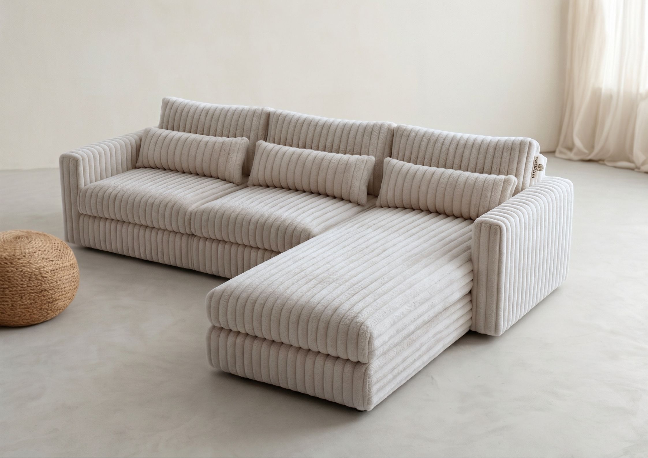 Narożnik Tilia Lewy Śmietankowy