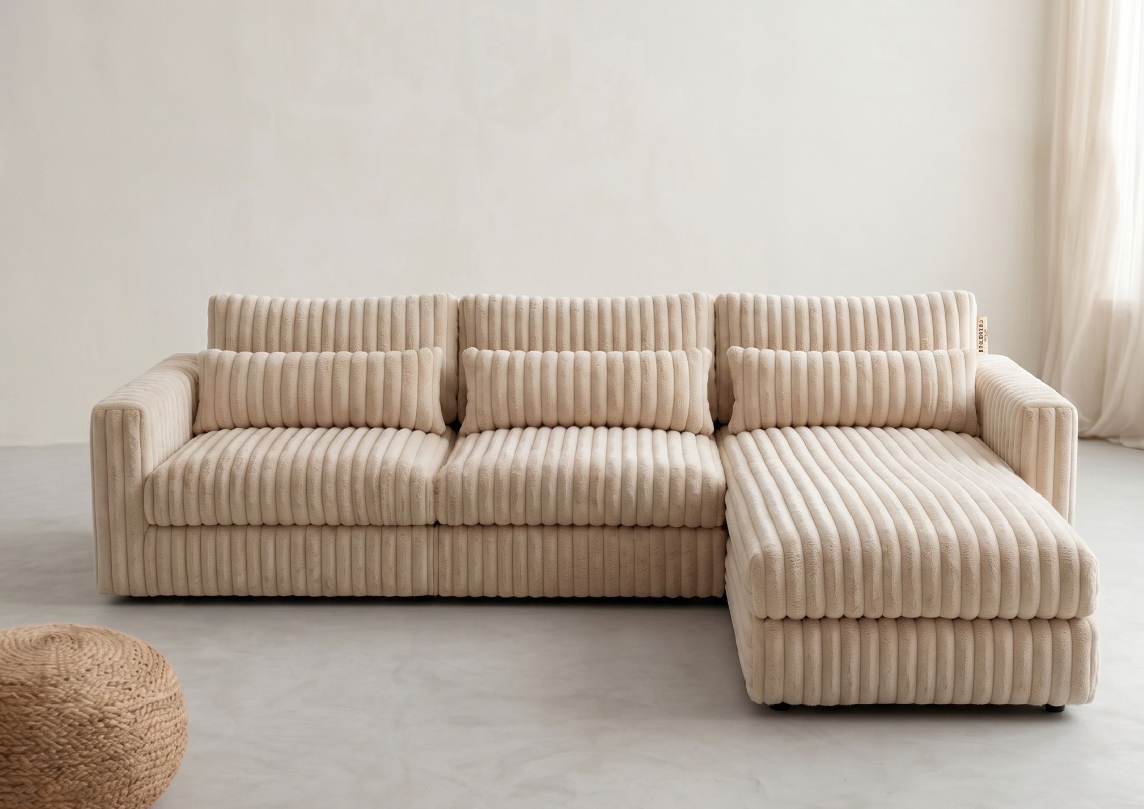 Narożnik Tilia Lewy Śmietankowy