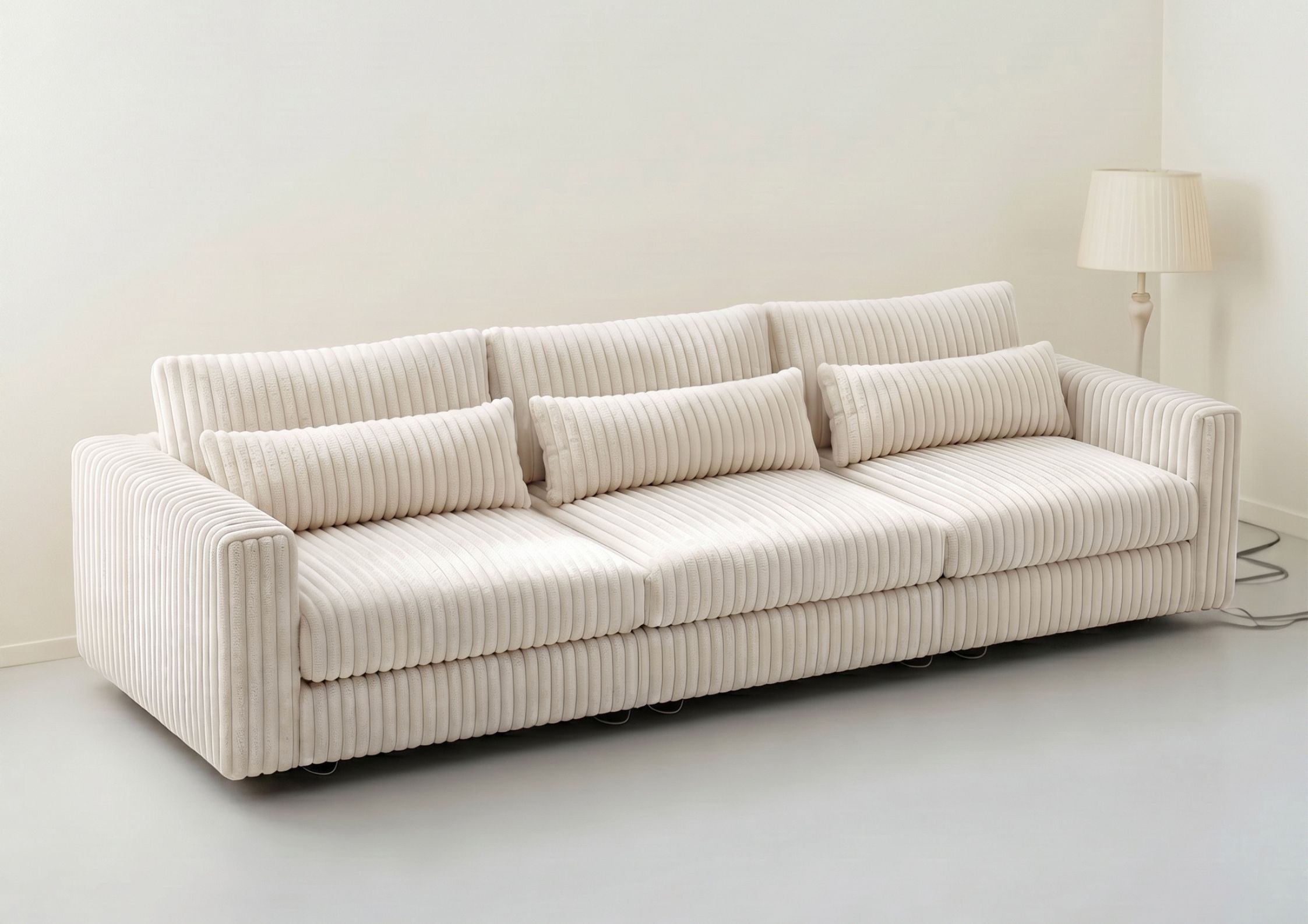 Sofa modułowa śmietankowa