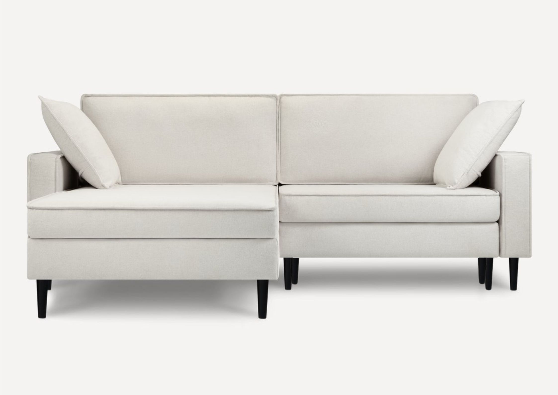 Elegancki skandynawski narożnik w kolorze beżowym