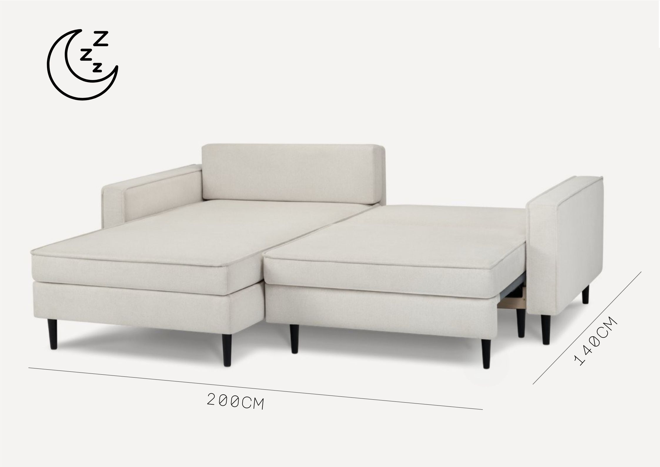 Funkcja spania narożnika Oslo