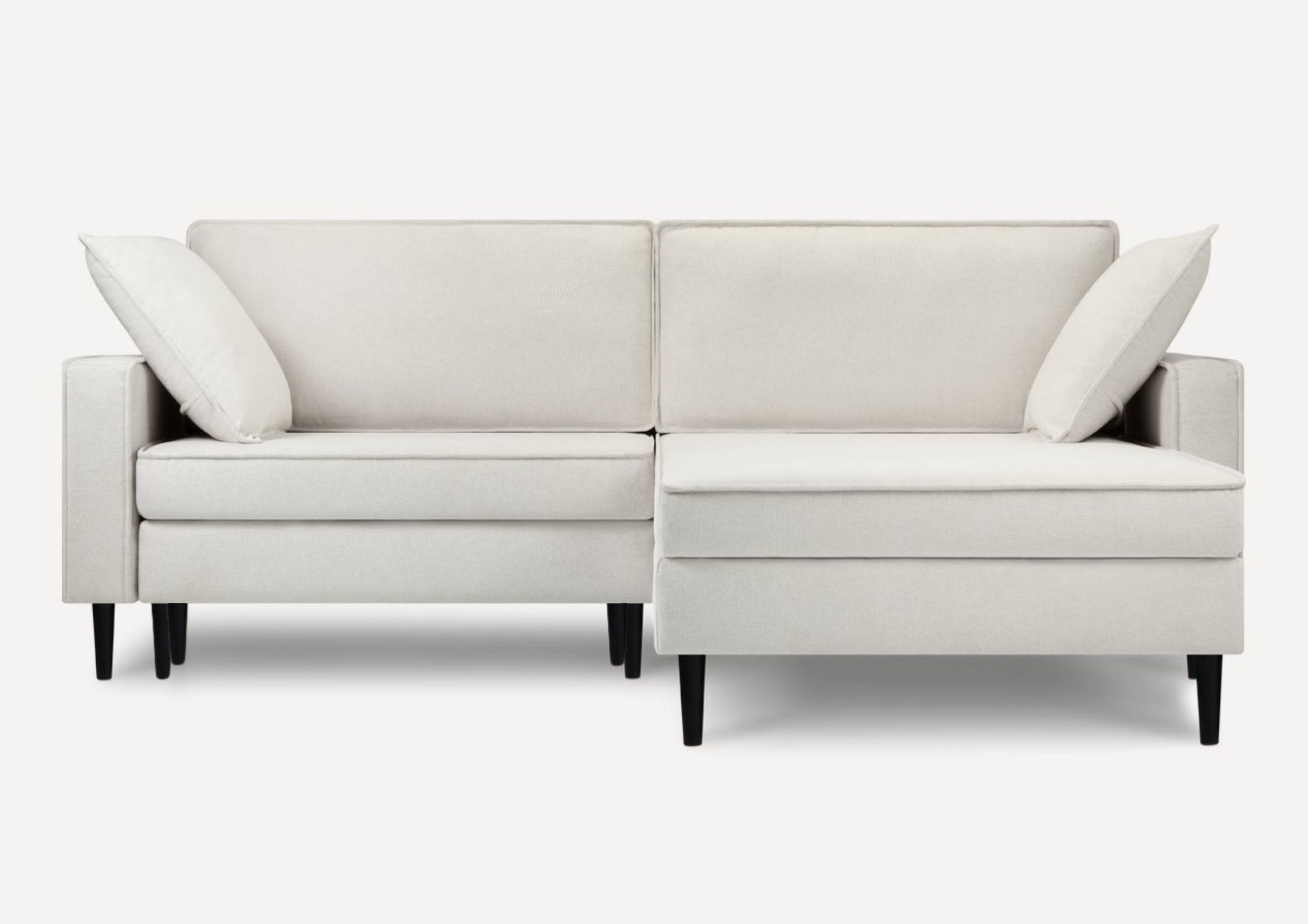 Elegancki skandynawski narożnik w kolorze beżowym