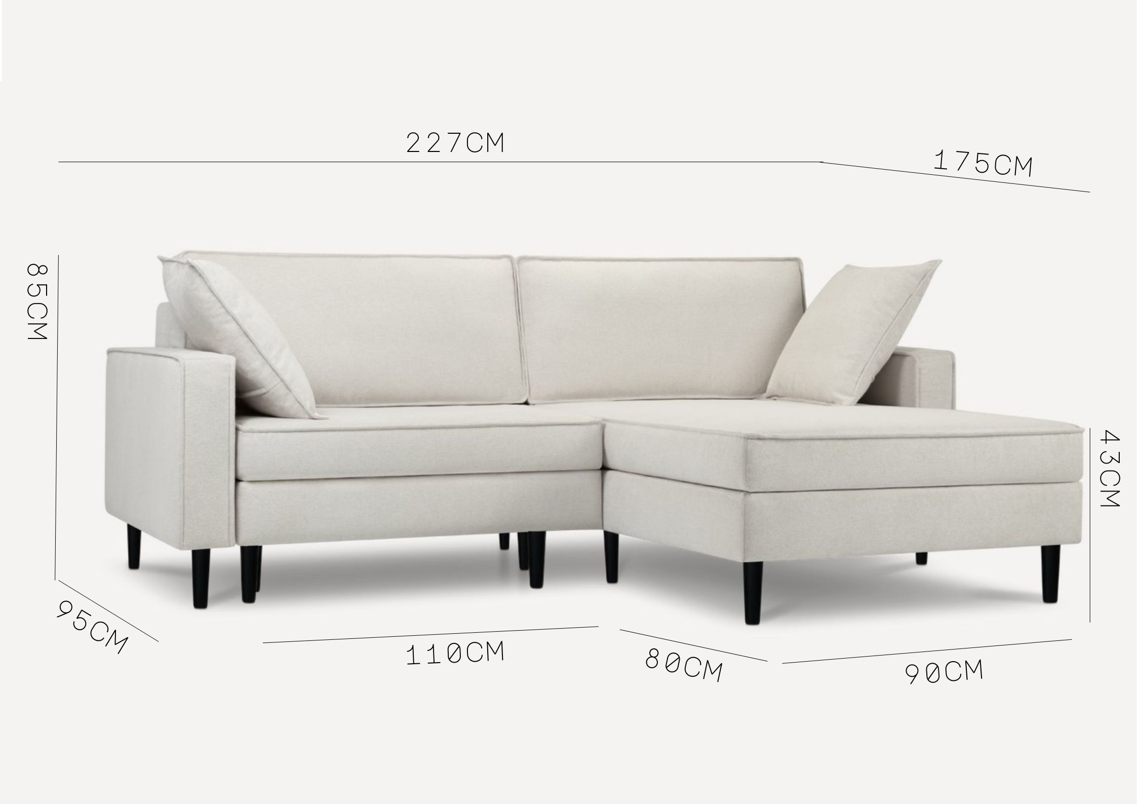 Funkcja spania narożnika Oslo