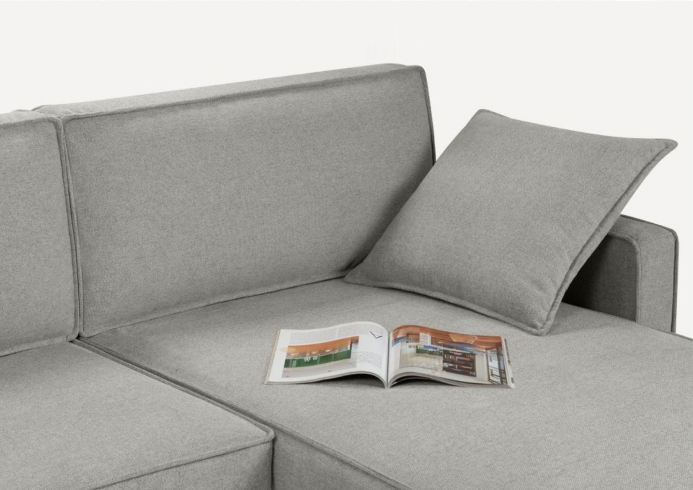 SZARE poduszki do narożnika